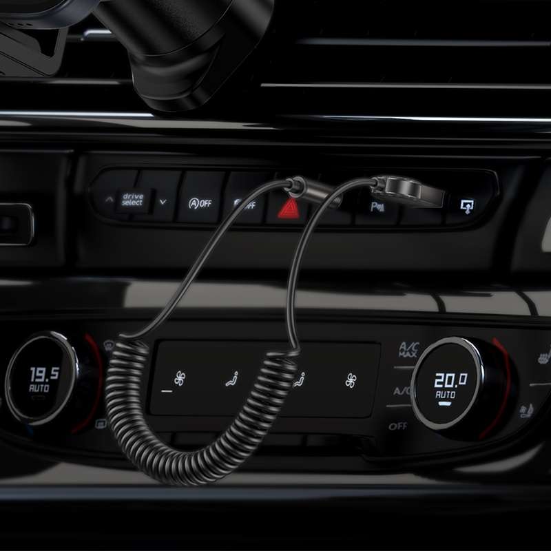 Borofone BC56 Peaceful Car AUX Spring Cable Bluetooth Audio Receiver(Tarnish)