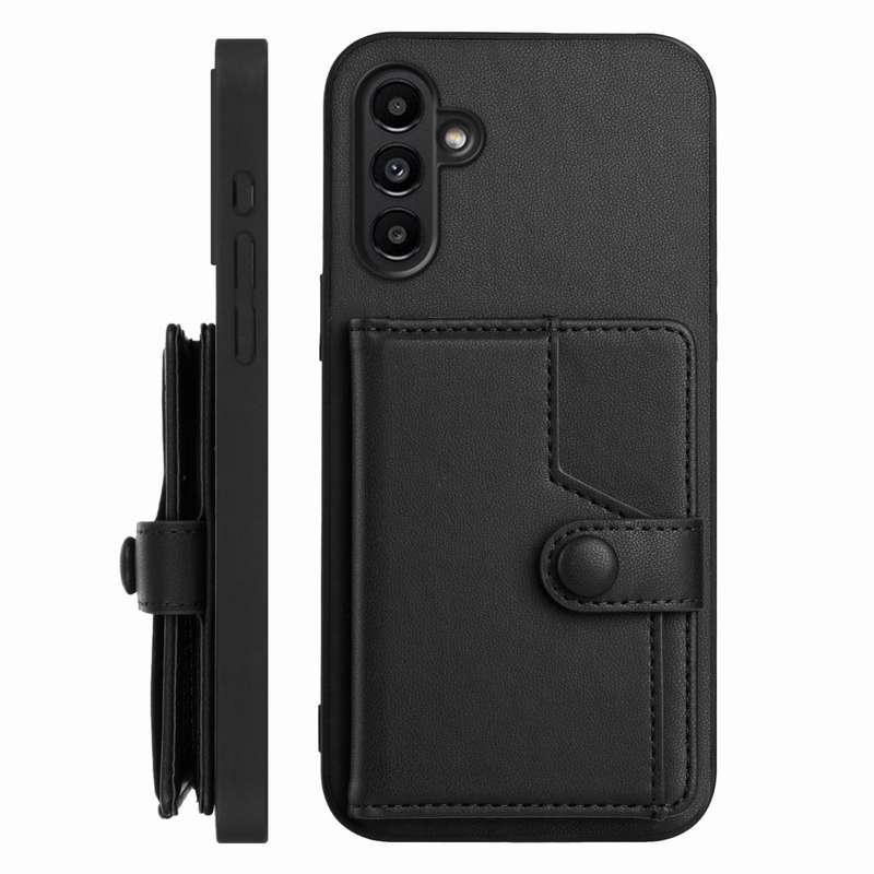 For Samsung Galaxy A13 5G / A04s Button Card Bag RFID Anti-theft Phone Case