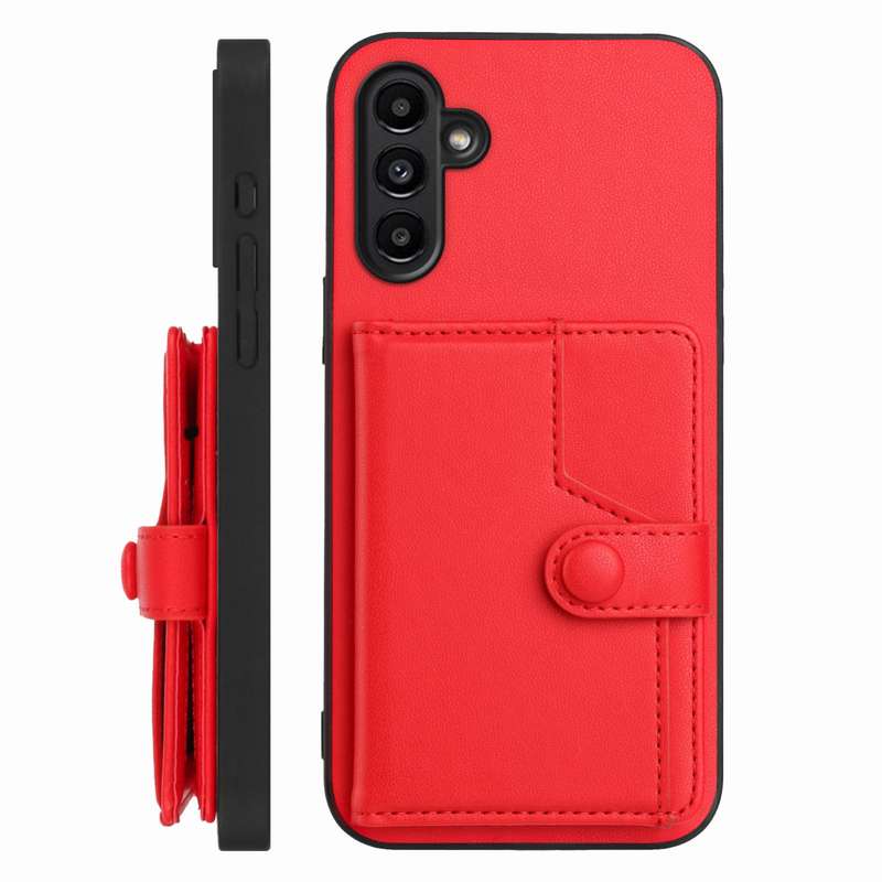 For Samsung Galaxy A13 5G / A04s Button Card Bag RFID Anti-theft Phone Case