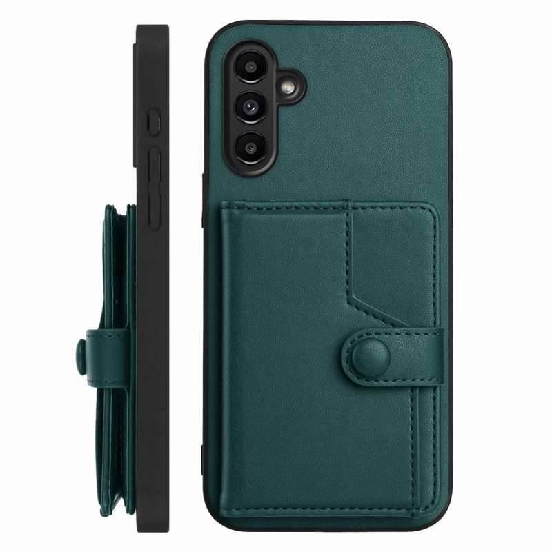 For Samsung Galaxy A13 5G / A04s Button Card Bag RFID Anti-theft Phone Case