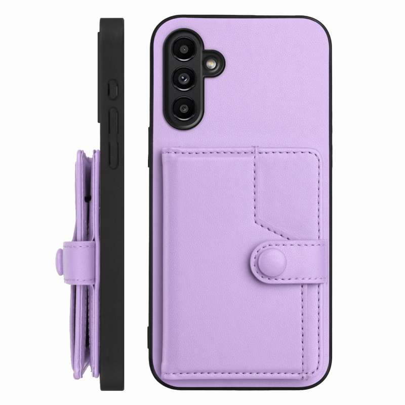 For Samsung Galaxy A13 5G / A04s Button Card Bag RFID Anti-theft Phone Case