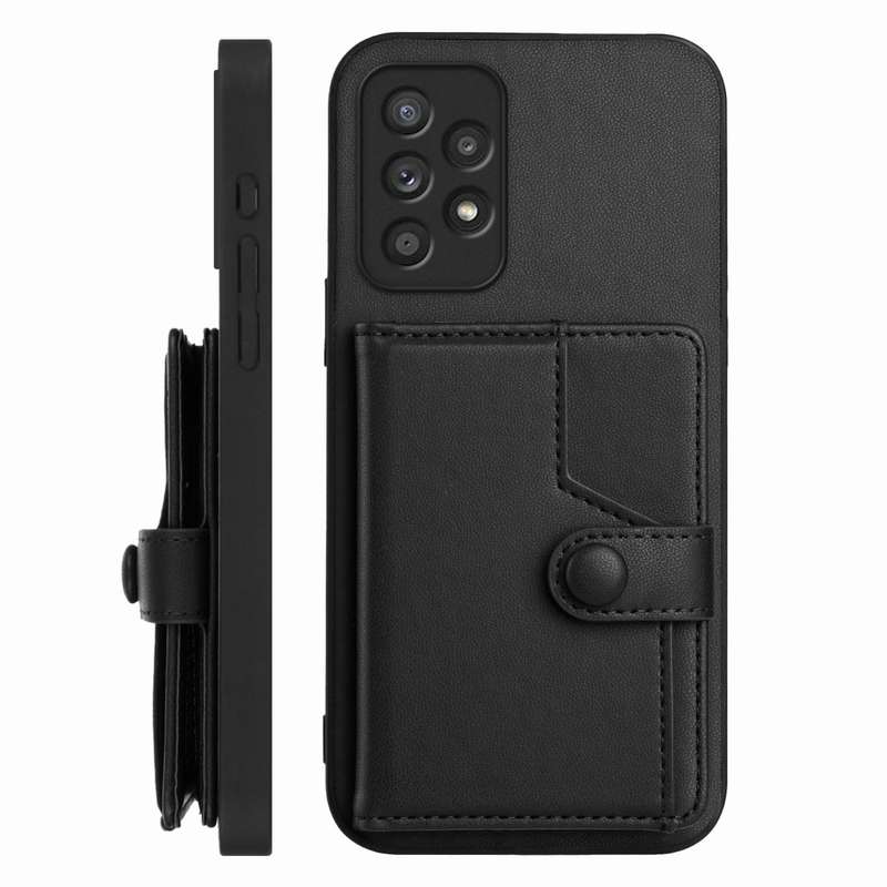 For Samsung Galaxy A52 Button Card Bag RFID Anti-theft Phone Case