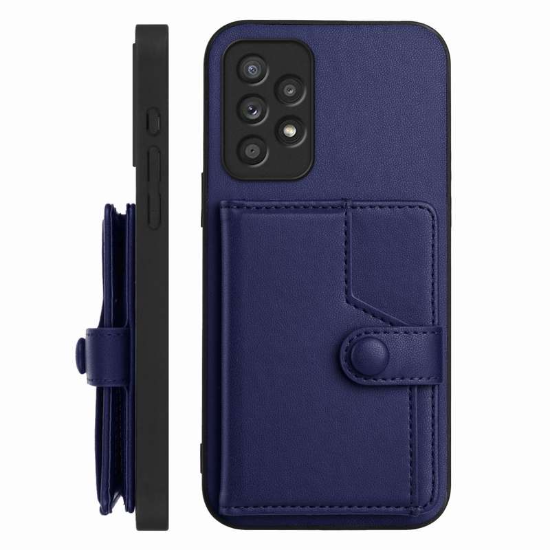 For Samsung Galaxy A52 Button Card Bag RFID Anti-theft Phone Case