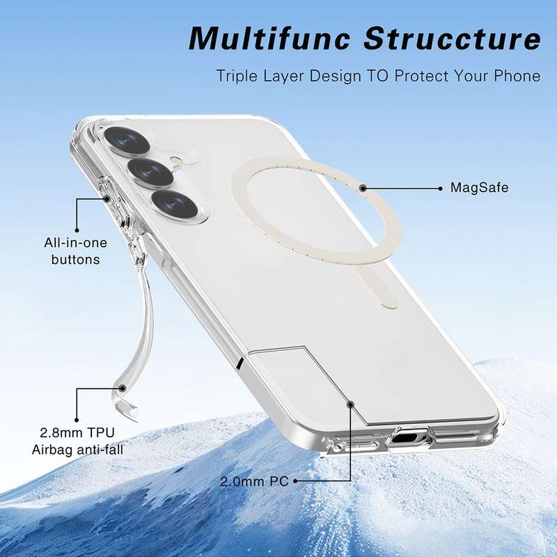 For Samsung Galaxy S25+ 5G Terminator MagSafe Magnetic Phone Case