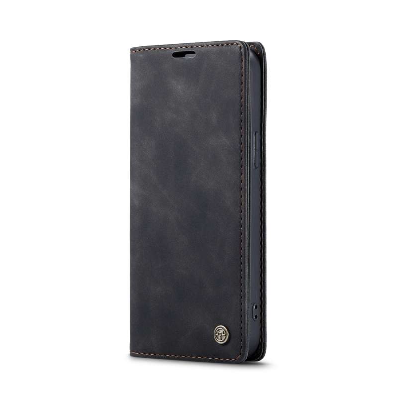 For iPhone 12 / 12 Pro CaseMe-013 Multifunctional Retro Frosted Horizontal Flip Leather Case with Ca