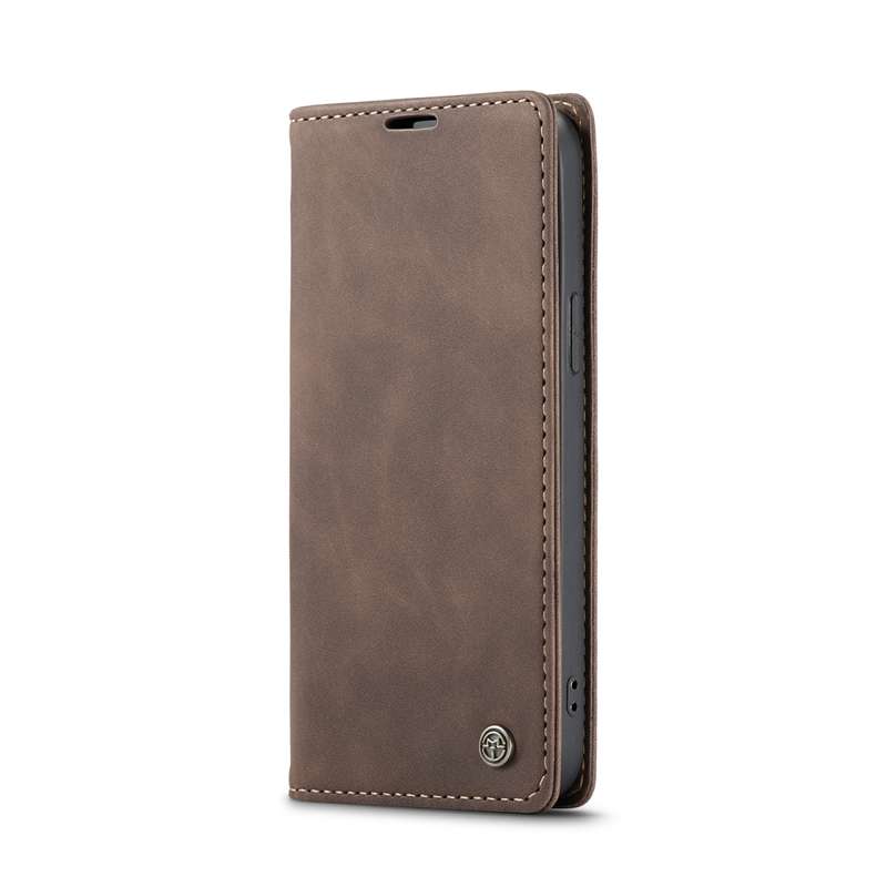 For iPhone 12 / 12 Pro CaseMe-013 Multifunctional Retro Frosted Horizontal Flip Leather Case with Ca