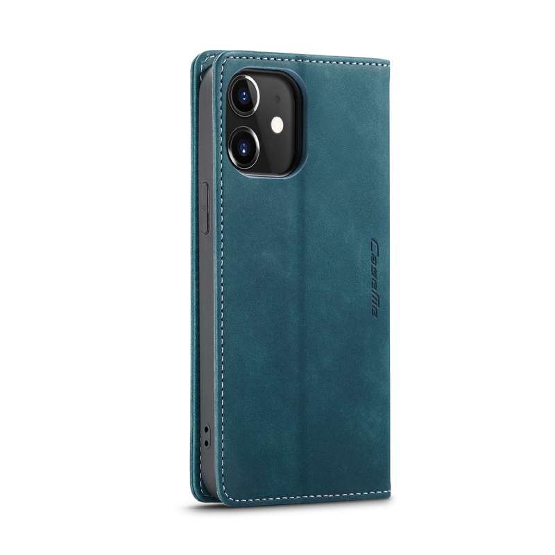 For iPhone 12 / 12 Pro CaseMe-013 Multifunctional Retro Frosted Horizontal Flip Leather Case with Ca