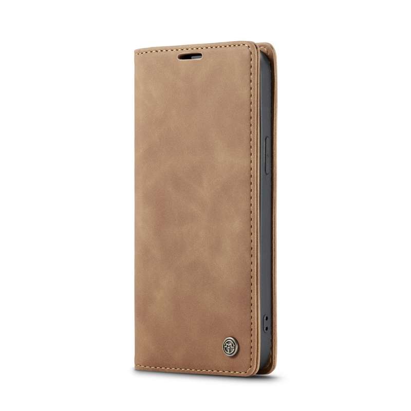 For iPhone 12 / 12 Pro CaseMe-013 Multifunctional Retro Frosted Horizontal Flip Leather Case with Ca