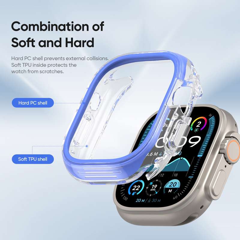 For Apple Watch Ultra 1 / 2 49mm DUX DUCIS Camo Series TPU Hybrid PC Watch Protective Case