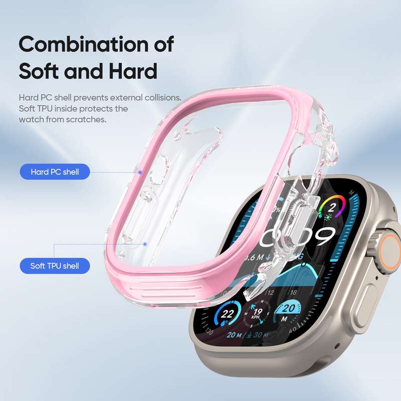 For Apple Watch Ultra 1 / 2 49mm DUX DUCIS Camo Series TPU Hybrid PC Watch Protective Case
