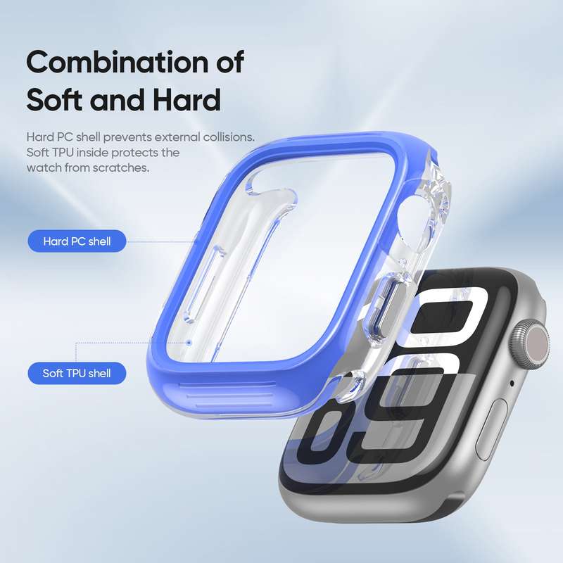 For Apple Watch Series 10 42mm DUX DUCIS Camo Series TPU Hybrid PC Watch Protective Case