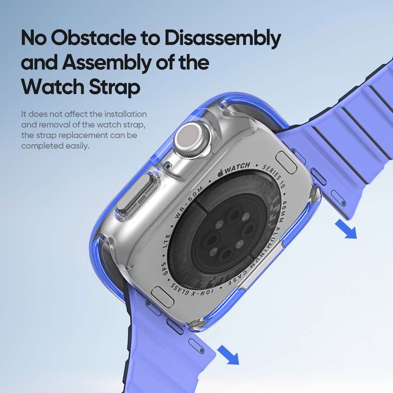 For Apple Watch Series 10 42mm DUX DUCIS Camo Series TPU Hybrid PC Watch Protective Case
