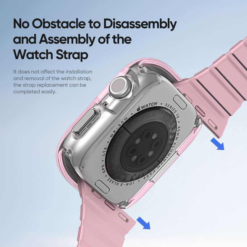 For Apple Watch Series 10 42mm DUX DUCIS Camo Series TPU Hybrid PC Watch Protective Case