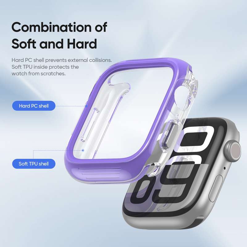 For Apple Watch Series 10 42mm DUX DUCIS Camo Series TPU Hybrid PC Watch Protective Case