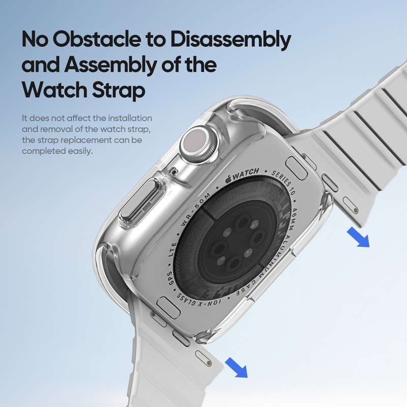 For Apple Watch Series 10 42mm DUX DUCIS Camo Series TPU Hybrid PC Watch Protective Case