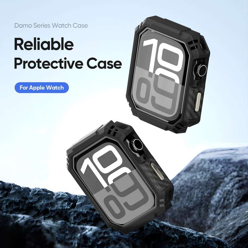 For Apple Watch Series 10 42mm DUX DUCIS Damo Series TPU+PC Hollow Watch Protective Case