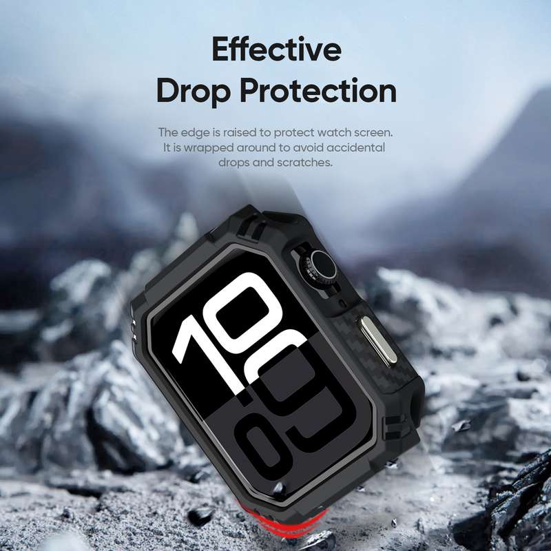For Apple Watch Series 10 42mm DUX DUCIS Damo Series TPU+PC Hollow Watch Protective Case