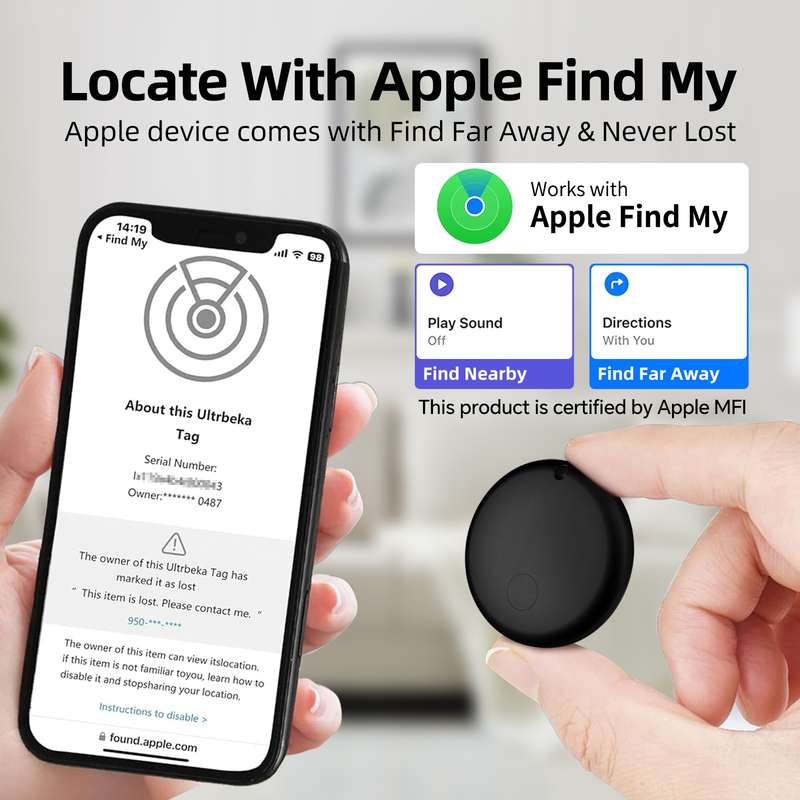 F8 Waterproof Global Location Tracker Anti-lost Device(Black)