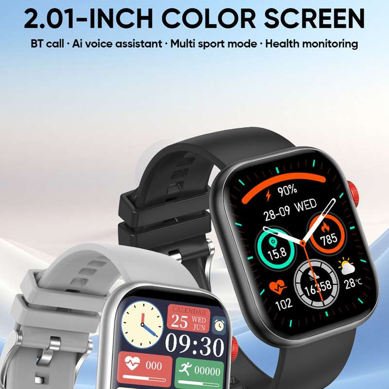 LC88 2 inch Square Screen BT Call Smart Watch, Heart Rate / Blood Pressure / Blood Oxygen / Sleep Mo