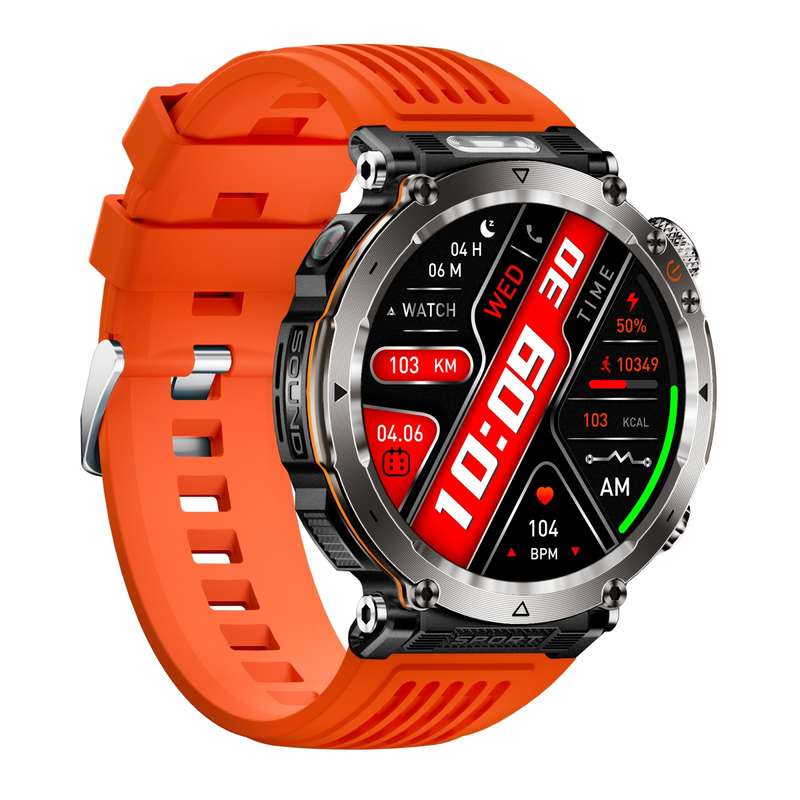 HT30 1.7 inch IP68 Waterproof Silicone Band Smart Watch, Support Flashlight / Banknote Detector Ligh