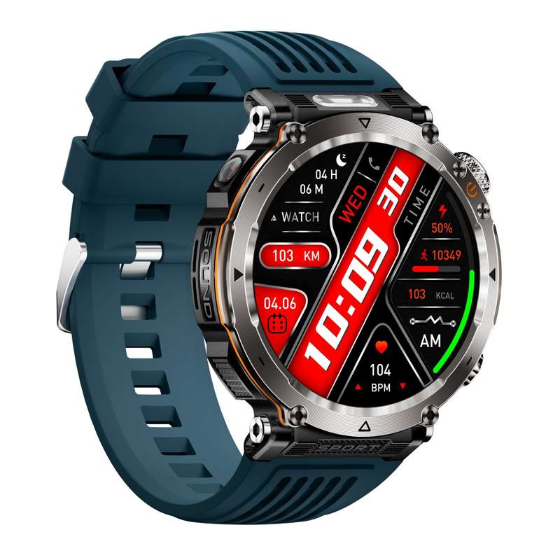 HT30 1.7 inch IP68 Waterproof Silicone Band Smart Watch, Support Flashlight / Banknote Detector Ligh