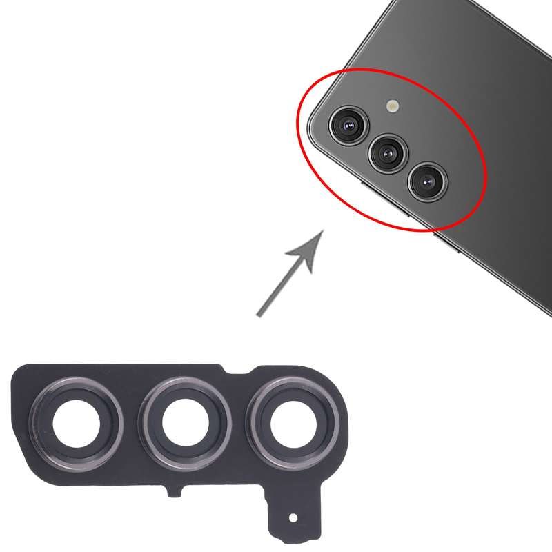 For Samsung Galaxy S24 SM-S921B 10pcs Rear Camera Lens Cover(Black)