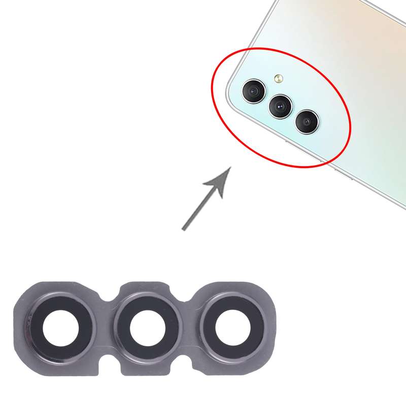 For Samsung Galaxy A34 SM-A346B 10pcs Rear Camera Lens Cover(Black)