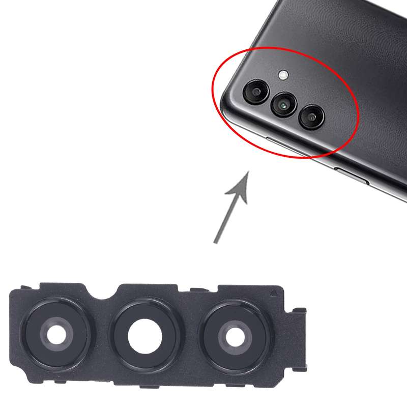 For Samsung Galaxy A04s SM-A047F 10pcs Rear Camera Lens Cover(Black)