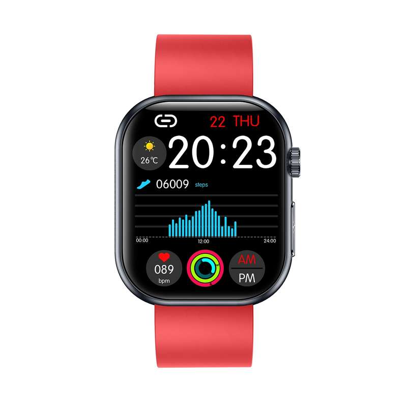 ET587 1.95 inch AMOLED Screen Smart Watch, ECG Electrocardiogram/Blood Sugar Monitoring