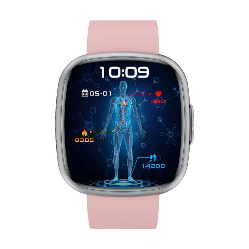 ET593 1.75 inch IPS Square Screen Smart Watch, ECG Electrocardiogram / Blood Sugar Monitoring