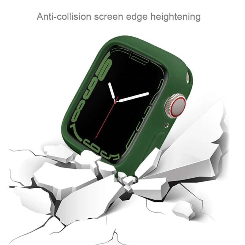 For Apple Watch Series 42mm / 44mm Candy Silicone Half Coverage Watch Case
