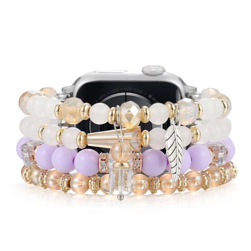 For Apple Watch 42mm / 41mm / 40mm / 38mm Tassel Beaded Chain Watch Band