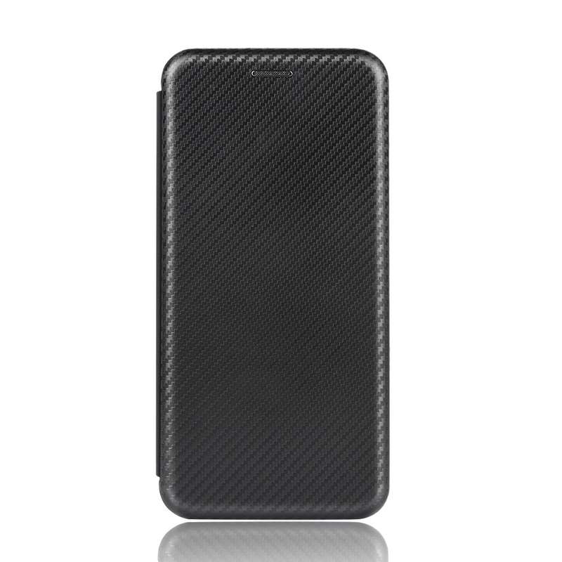 For BlackBerry Keyone Carbon Fiber Texture Horizontal Flip TPU + PC + PU Leather Case with Card Slot