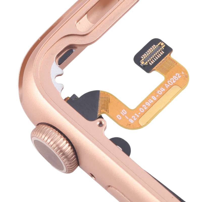 For Apple Watch Series 6 44MM LTE Aluminium Alloy Middle Frame Bezel Plate with Crown Spin Axis Flex