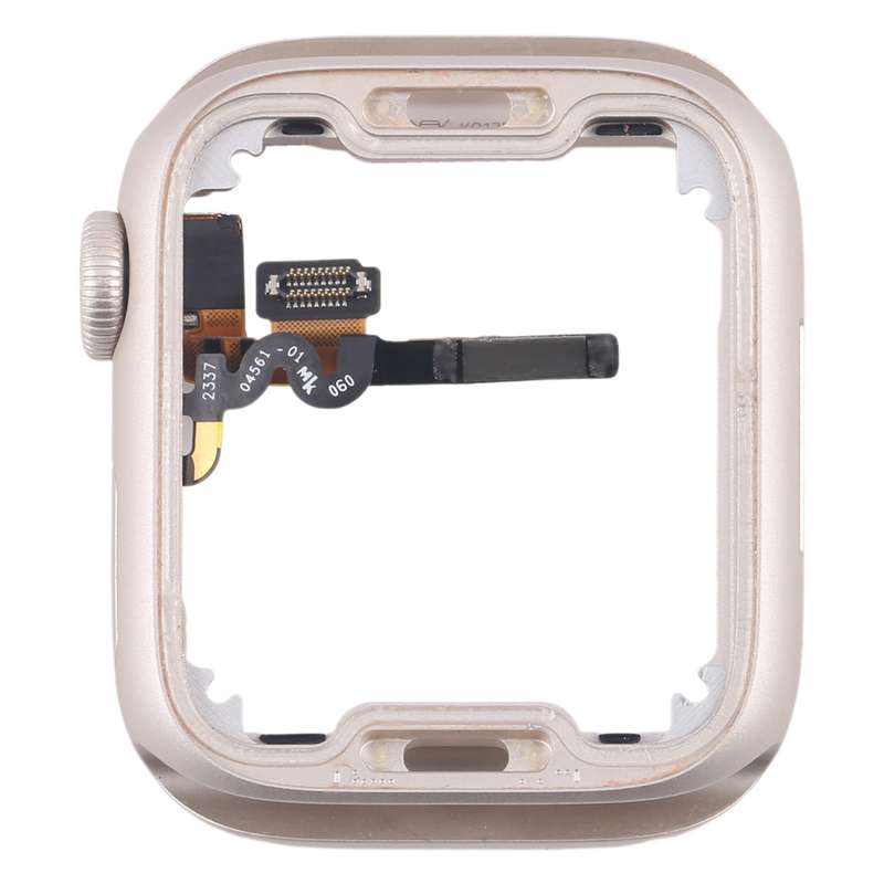 For Apple Watch Series 7 / 8 / 9 41MM LTE Aluminium Alloy Middle Frame Bezel Plate with Crown Spin A