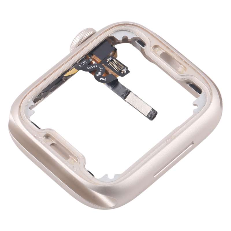 For Apple Watch Series 7 / 8 / 9 41MM LTE Aluminium Alloy Middle Frame Bezel Plate with Crown Spin A