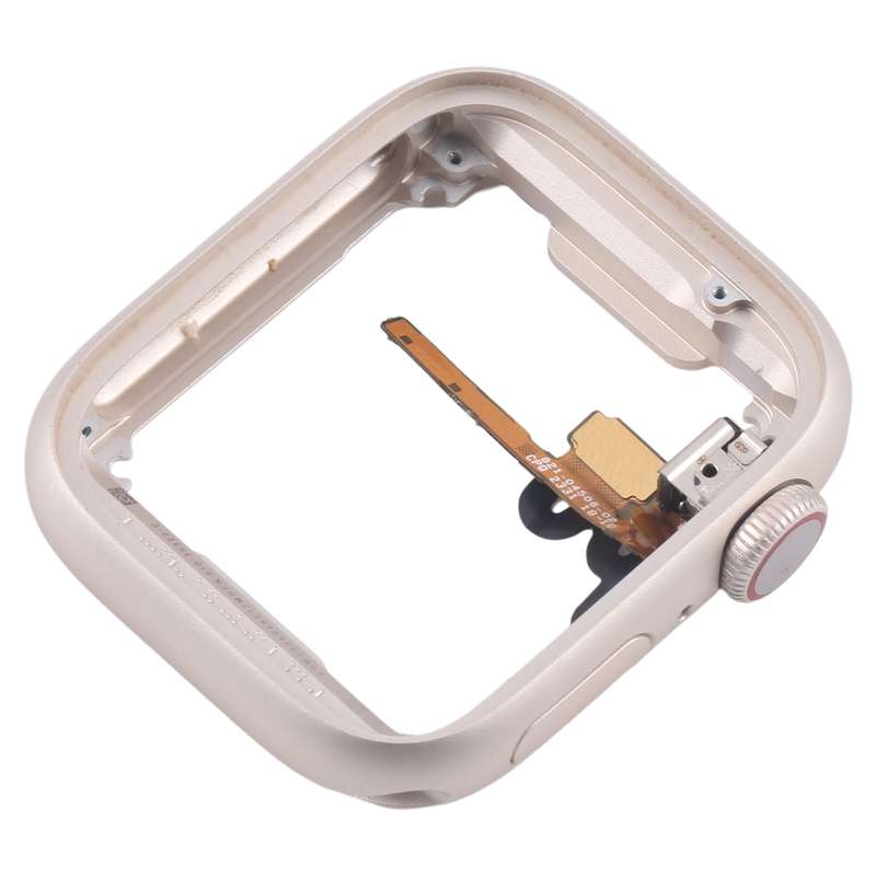 For Apple Watch Series 7 / 8 / 9 45MM GPS Aluminium Alloy Middle Frame Bezel Plate with Crown Spin A