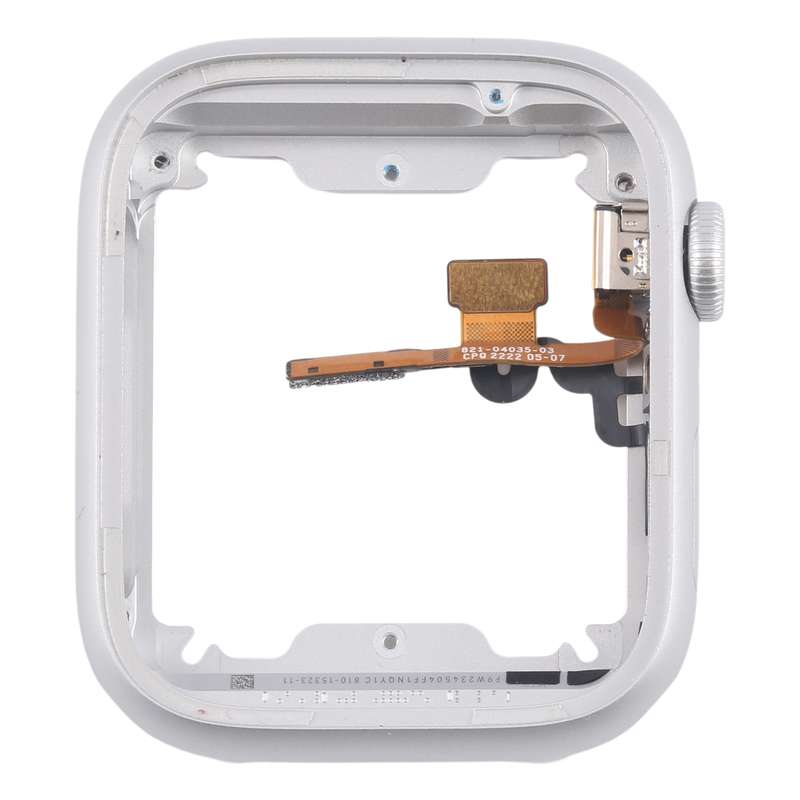 For Apple Watch Series 8 / 9 45MM LTE Aluminium Alloy Middle Frame Bezel Plate with Crown Spin Axis