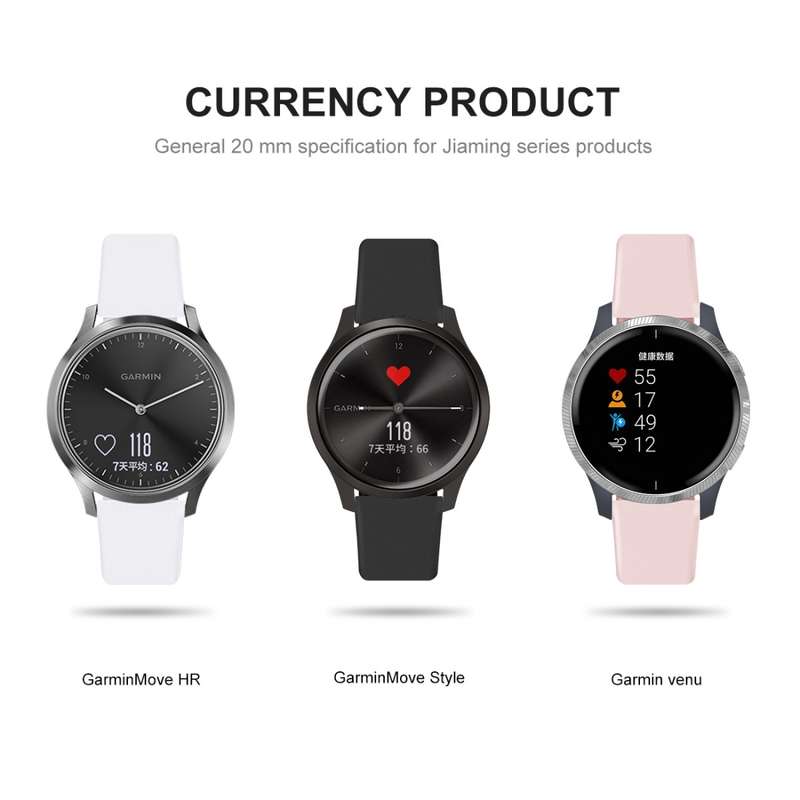For Garmin Vivoactive 3 / Vivomove HR Solid Color Reverse Buckle Silicone Watch Band, Size: Small Co