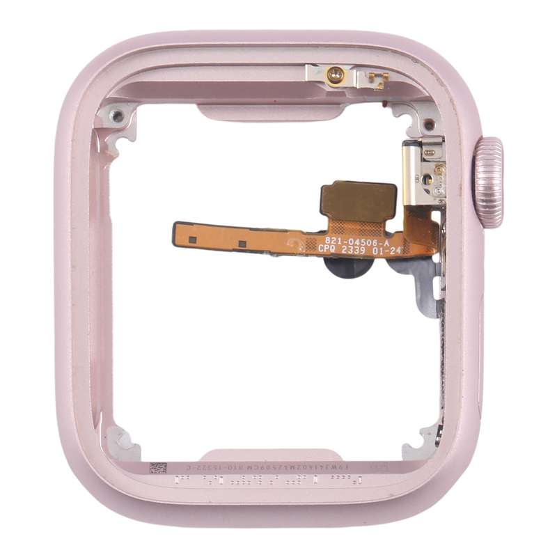 For Apple Watch Series 9 45MM LTE Aluminium Alloy Middle Frame Bezel Plate with Crown Spin Axis Flex