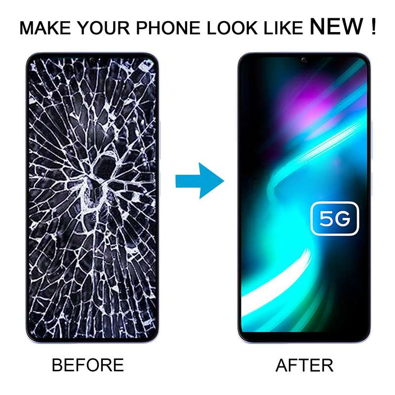 For Xiaomi Poco M6 5G OEM LCD Screen Digitizer Full Assembly with Frame