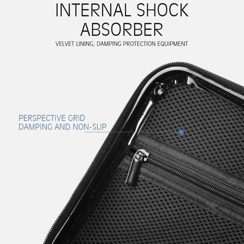 For DJI Mavic Air 2 Shockproof Portable ABS Suitcase Storage Bag Protective Box(Black)
