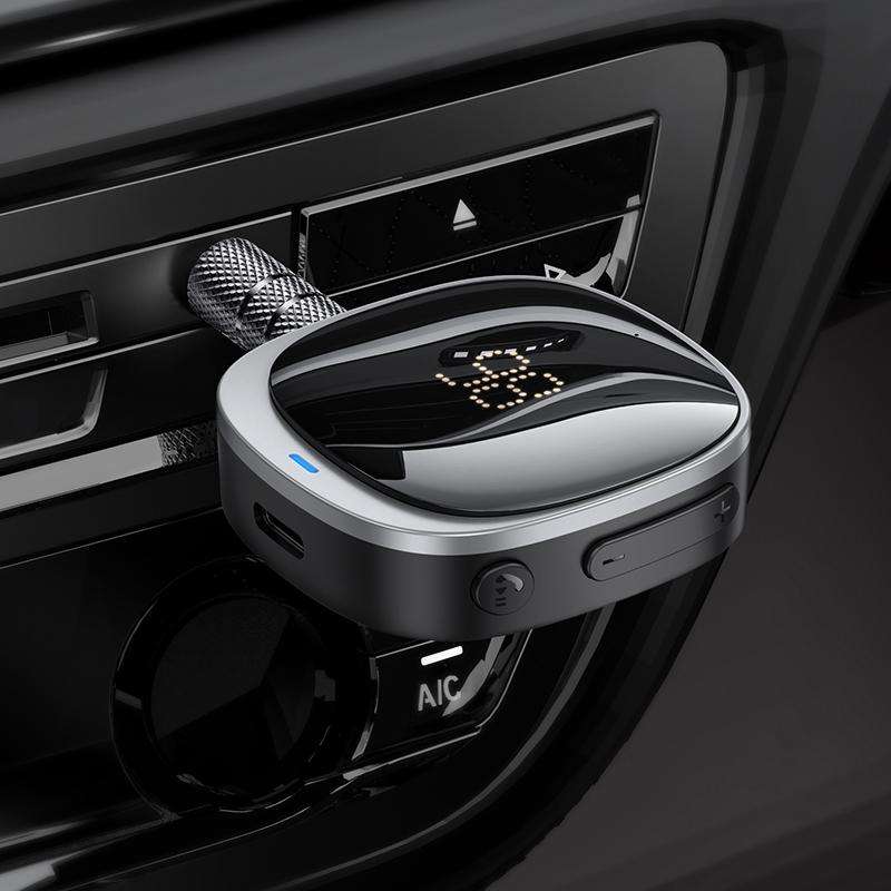 hoco E80 Travel Car AUX Bluetooth Receiver(Black)