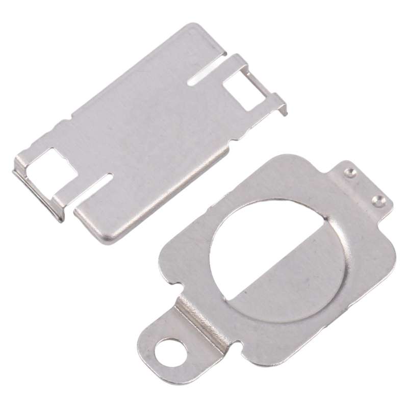 For iPhone 14 / 14 Plus 1 Pair Flashlight / Mic Iron Sheet Cover (On The Back Cover)