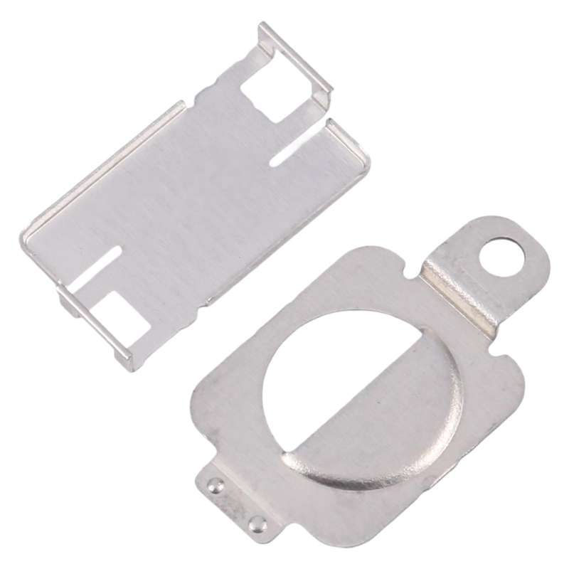 For iPhone 14 / 14 Plus 1 Pair Flashlight / Mic Iron Sheet Cover (On The Back Cover)