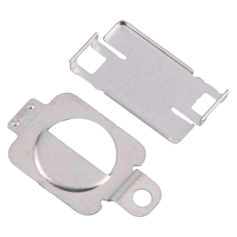 For iPhone 14 / 14 Plus 1 Pair Flashlight / Mic Iron Sheet Cover (On The Back Cover)