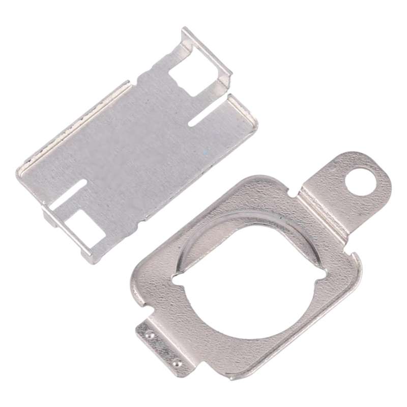 For iPhone 15 1 Pair Flashlight / Mic Iron Sheet Cover (On The Back Cover)