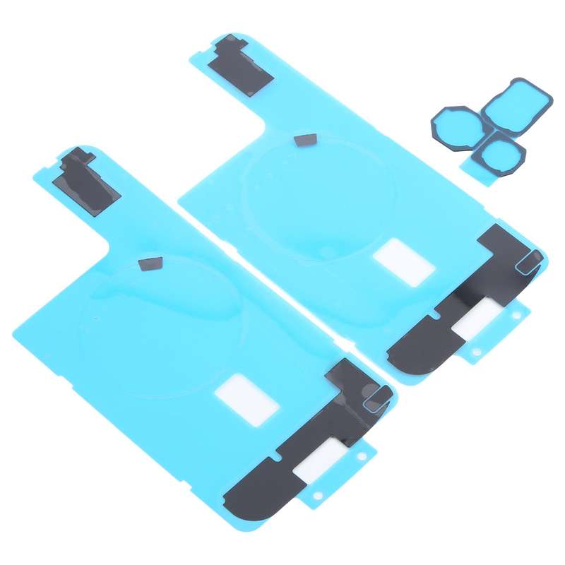 For iPhone 16 Pro Max 10pcs Back Cover Heat Sink Black Sticker with Back Camera Sponge Pads