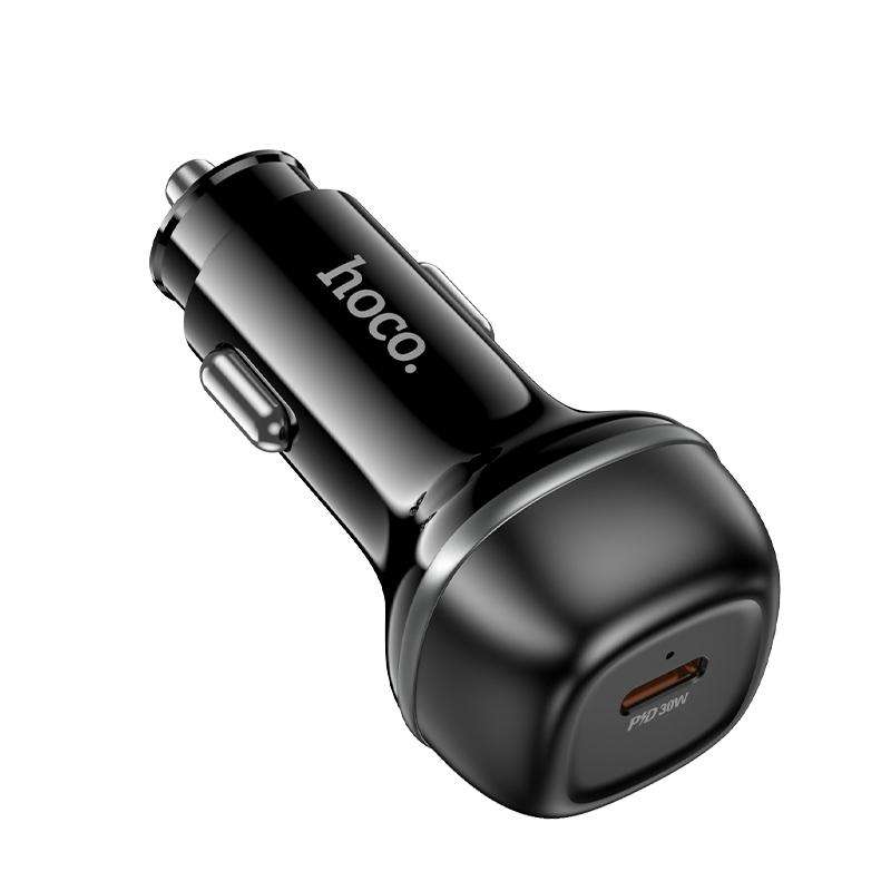 hoco Z58 Rank PD30W USB-C / Type-C Single Port Car Charger(Black)