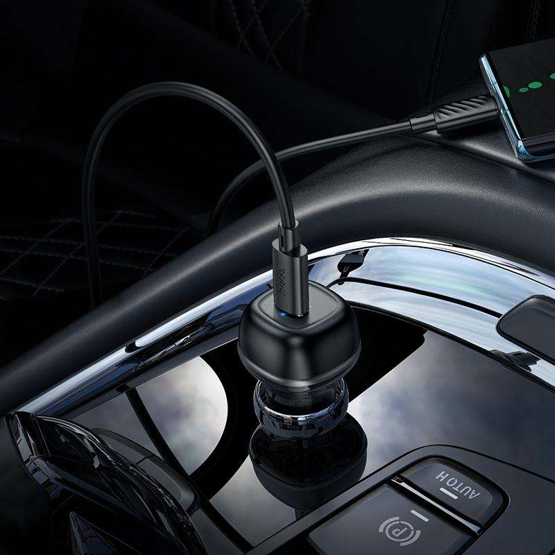hoco Z58 Rank PD30W USB-C / Type-C Single Port Car Charger(Black)